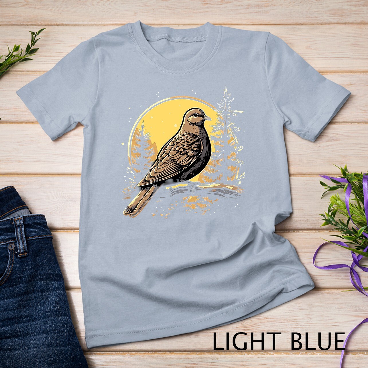 Retro Style Mourning Dove T-Shirt Unisex T-shirt