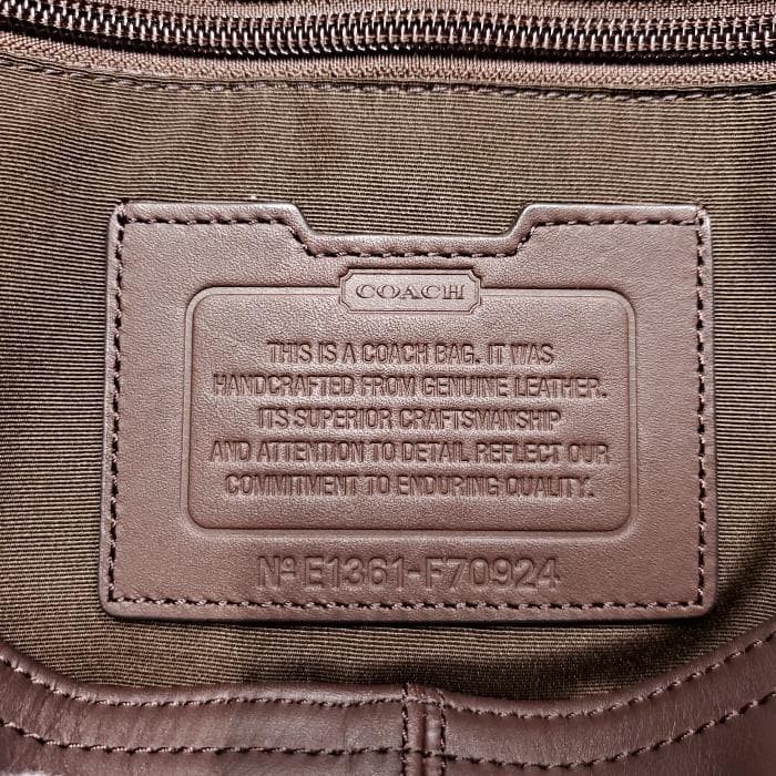 COACH CAMDEN Pebbled Smooth Leather Messenger Bag 3a