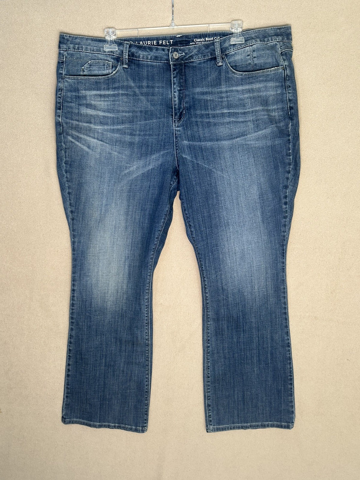 Plus size classic bootcut Jeans Size 22 Vital stretch technology by Laurie Felt.