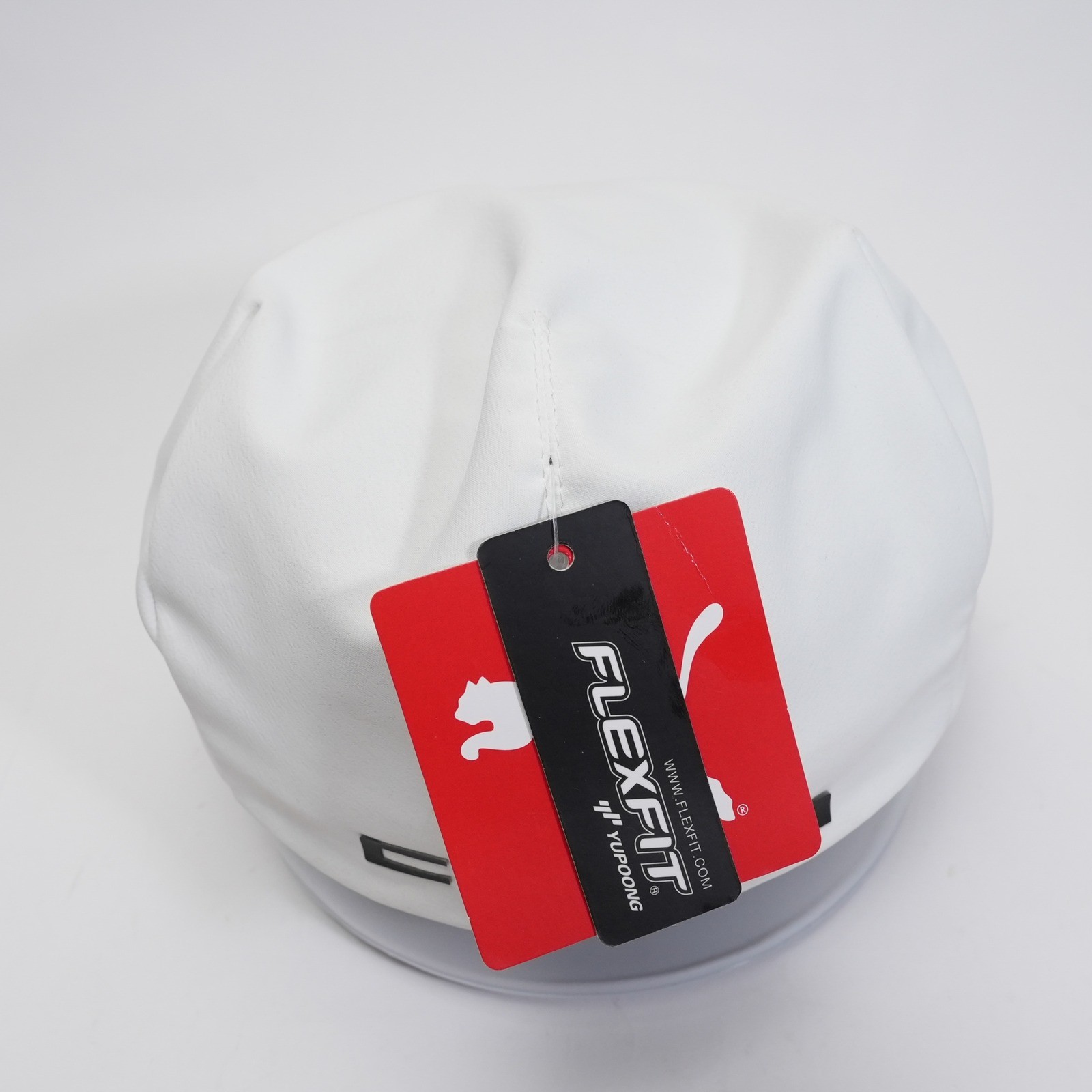 Puma Tour Driver Cap Mens S/M White Cobra Golf Flat Hat Flexfit 022547 01