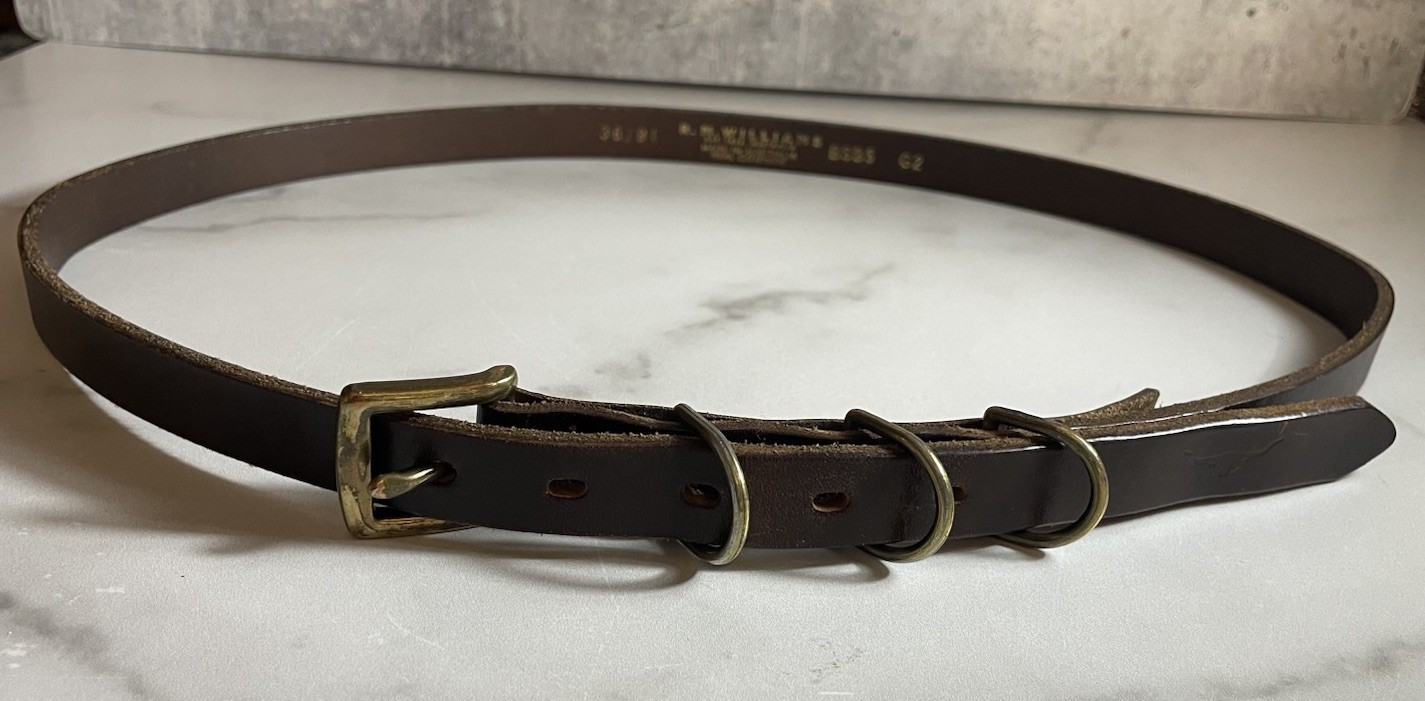 R.M.Williams Men’s Brown Leather Solid Belt Adjustable Size 36/91