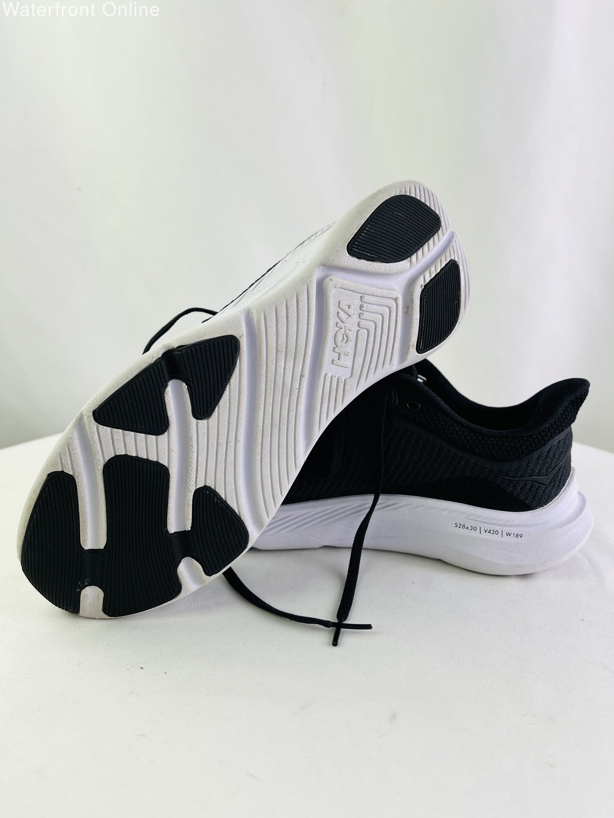 Hoka One One Solimar Black Running Sneakers Women’s 10B | 1123075 BWHT