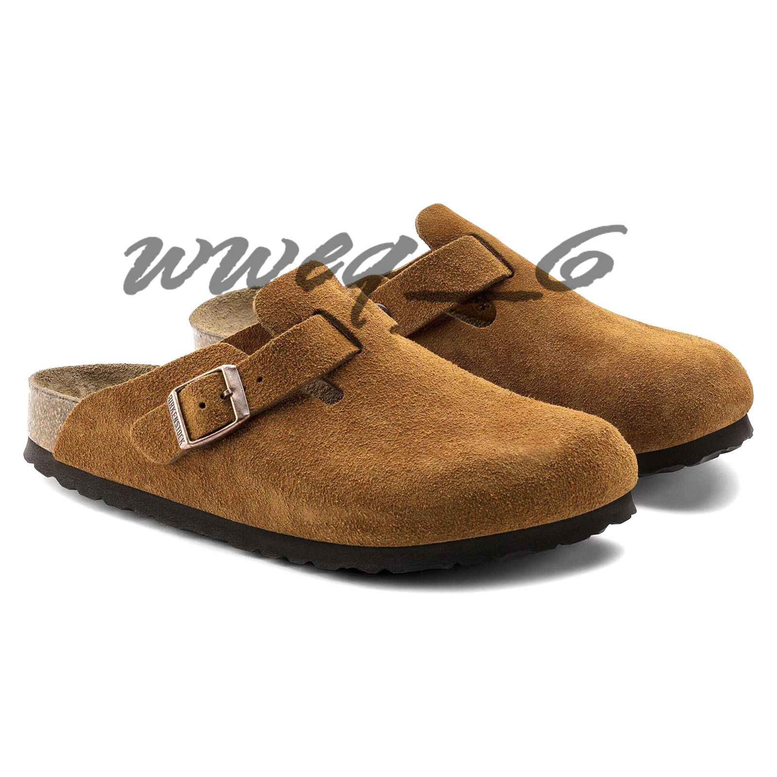 Birkenstock Boston Soft Footbed Suede Leather Clogs Mink Shoes Size EU37-45