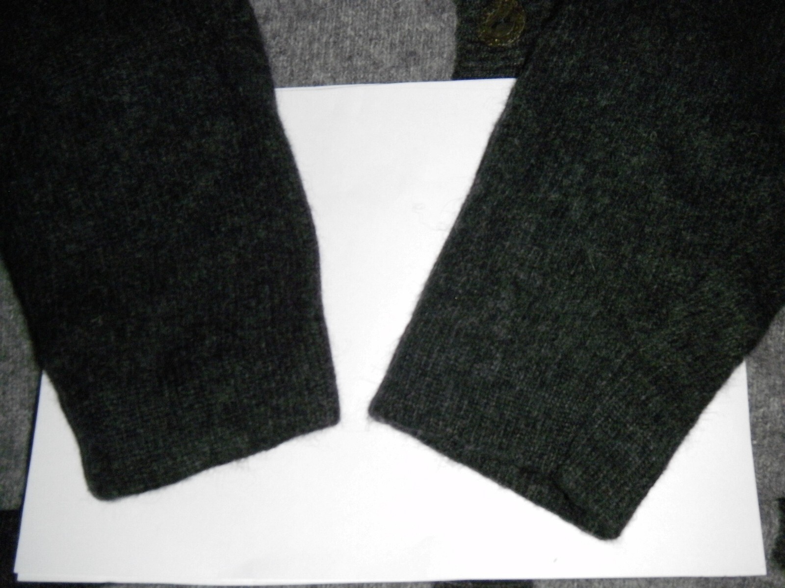 Summit Hill Vtg. Crdigan Sweaterr Women S Gray Lambswool Angora V-Neck Button Up