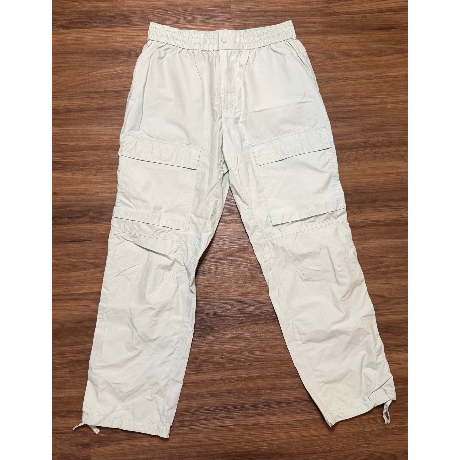Kith Men’s Light Sage Cotton Nylon Blend Wrinkle Outdoor Cargo Pants Size L