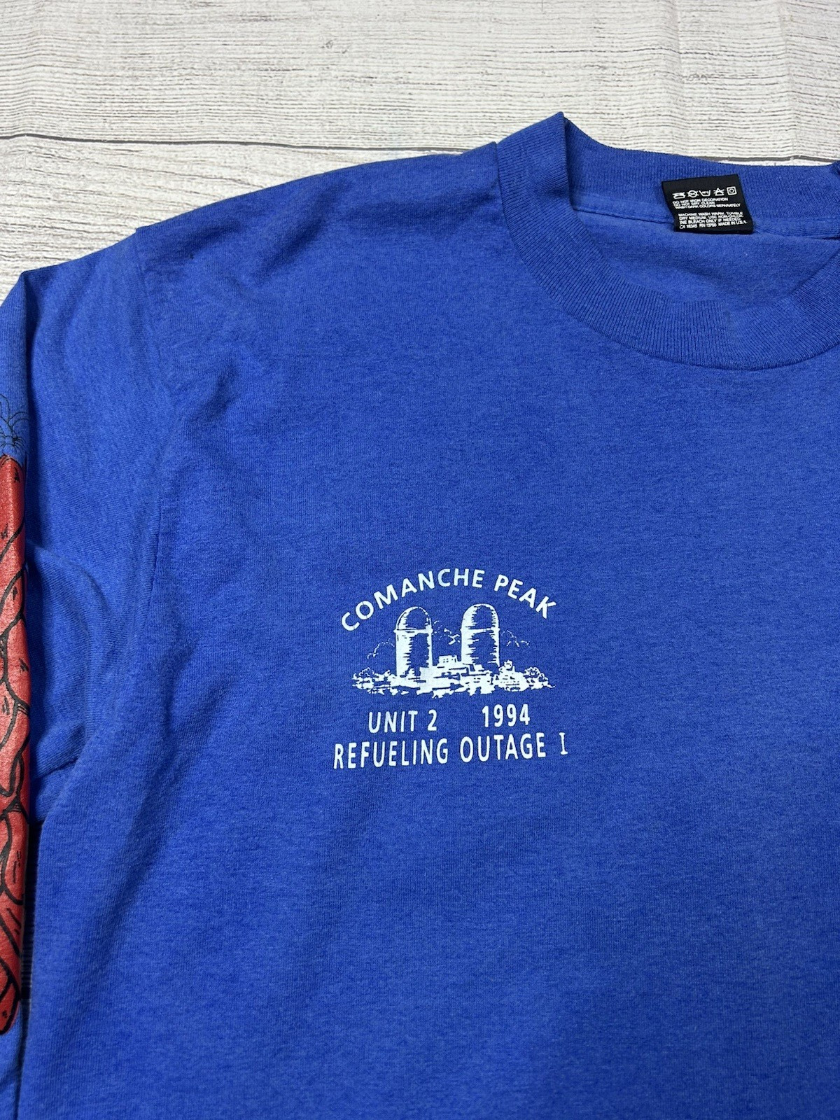 Vintage Comanche Peak 1994 Refueling Outage T Shirt Mens Large Made USA Nuclear