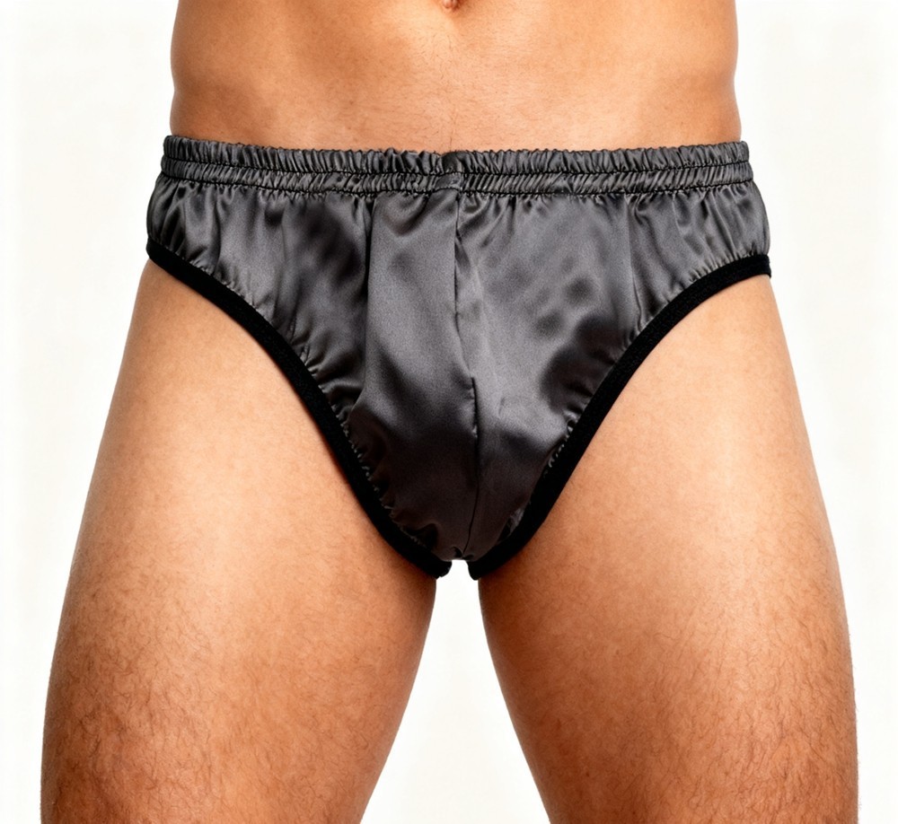 3 Pack Men’s 100% Silk Briefs – Comfort Daily Wear Underwear Sizes S-4XL