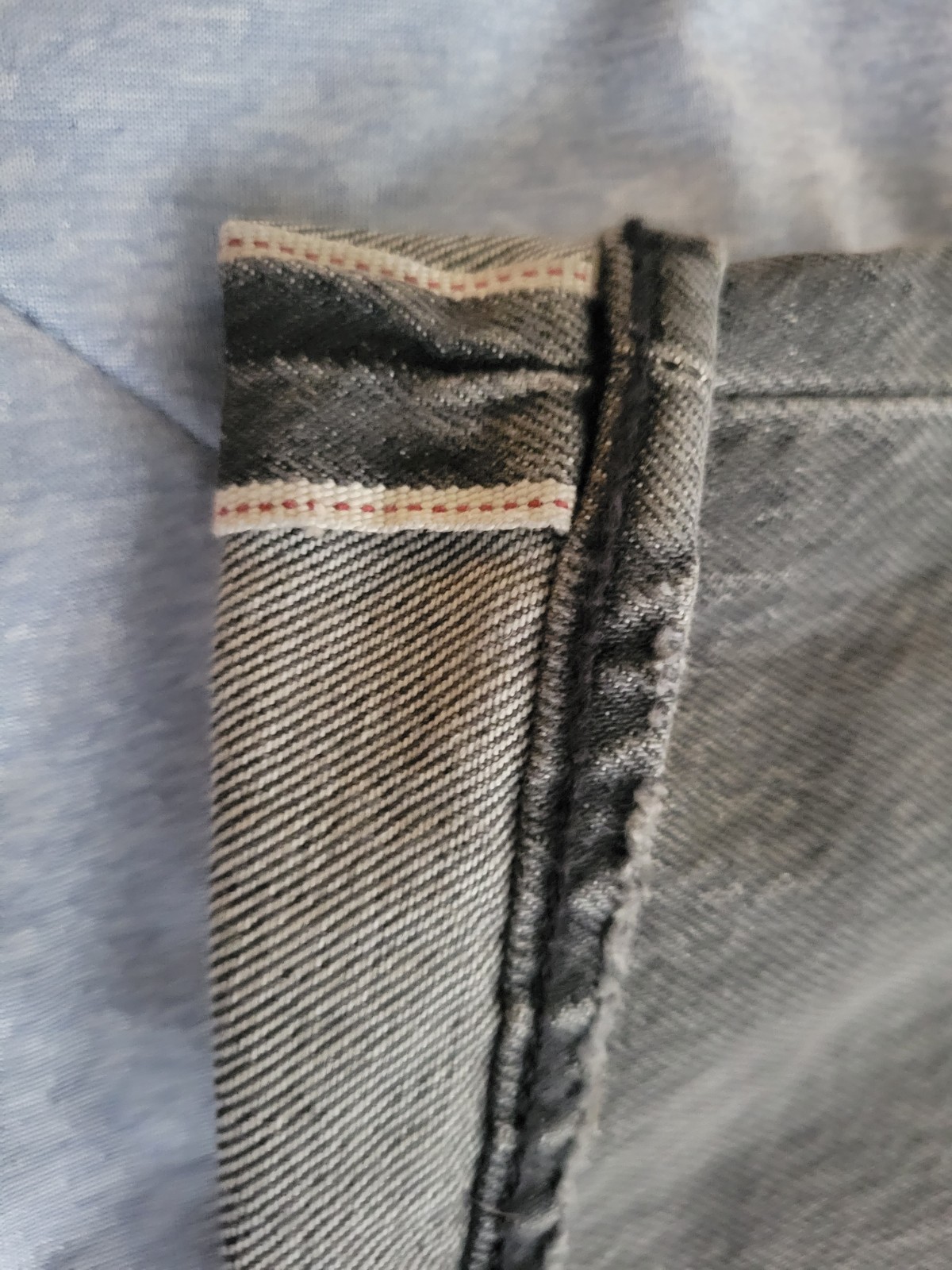 Levi’s 501 Selvedge Men’s Premium Straight Fit Jeans 36×32 Black Ash 005013658