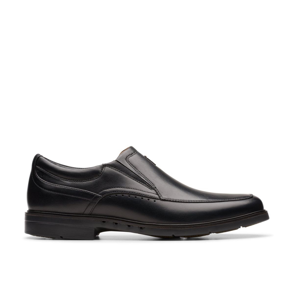 Clarks Men’s Un Kendric Go Slip-On Black Leather – 26179989, Black