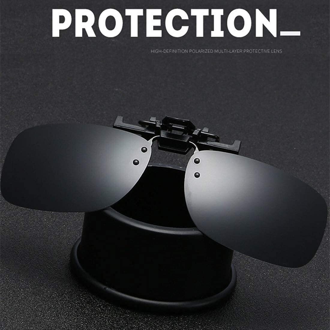 5 Pack Clip On Polarized Flip Up Sunglasses Night Driving Glasses For Men Women