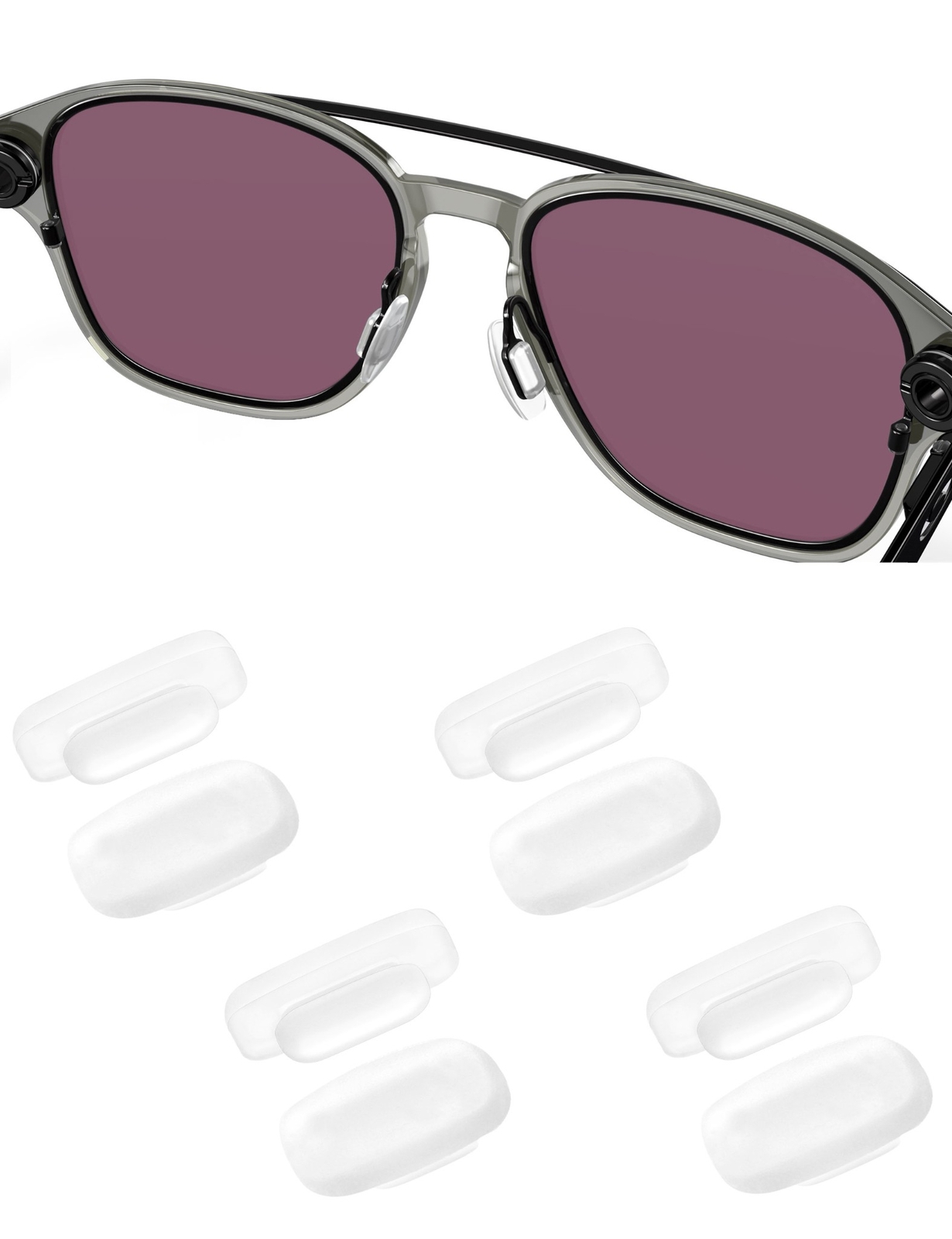 Silicone Replacement Crystal Clear Nose Piece For-Costa Del Mar Flagler/ Paloma