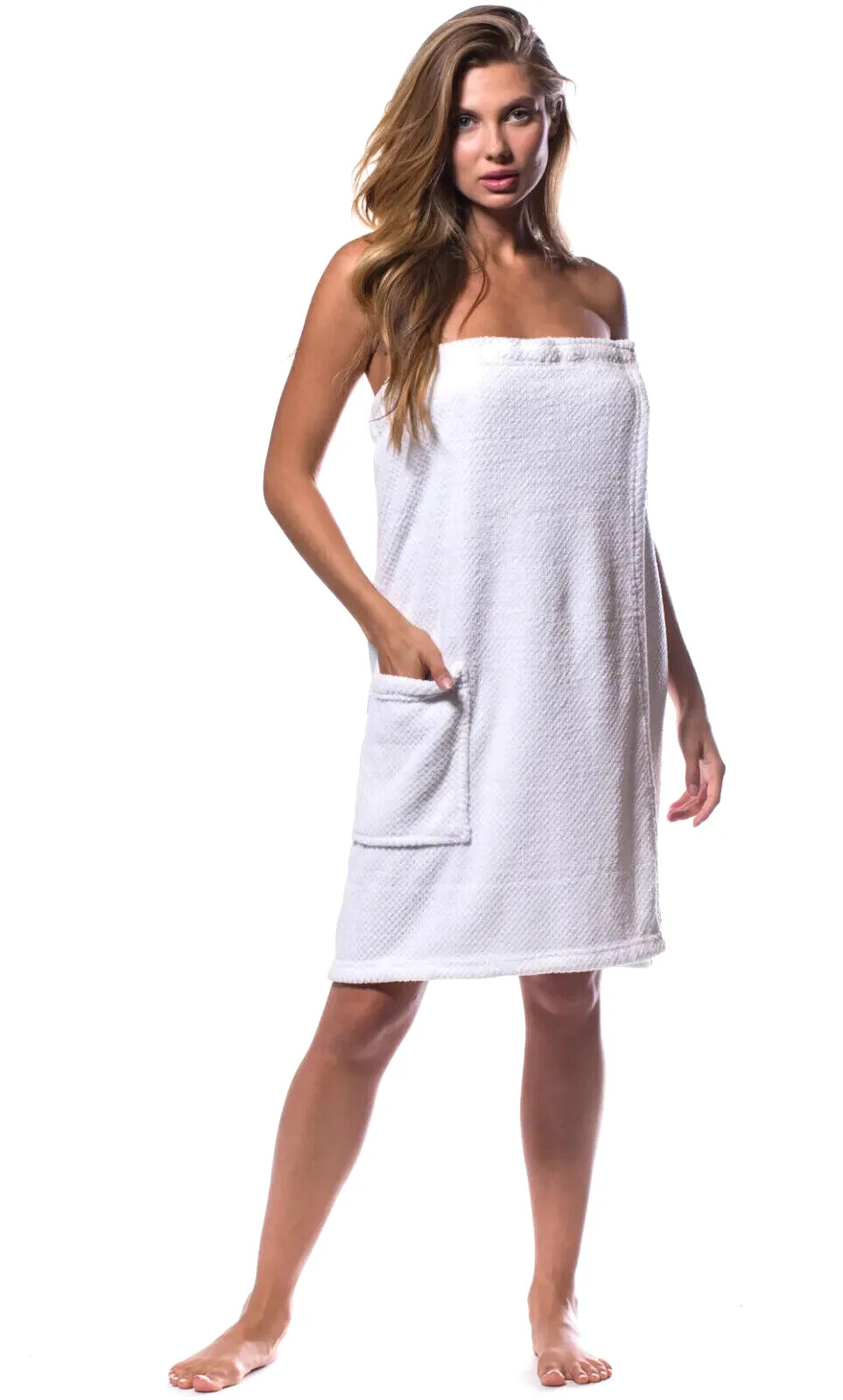 Super Soft Waffle Wrap Cozy Lounge Body Wrap Plush Fleece Spa Wrap Body Cover Up