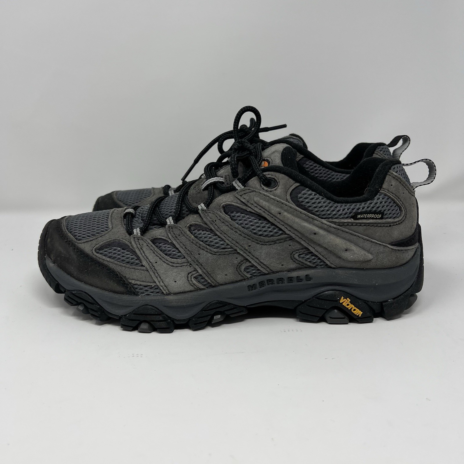 Merrell Moab 3 Waterproof Shoes Mens Size 11 Gray Granite Trail Hiking Vibram