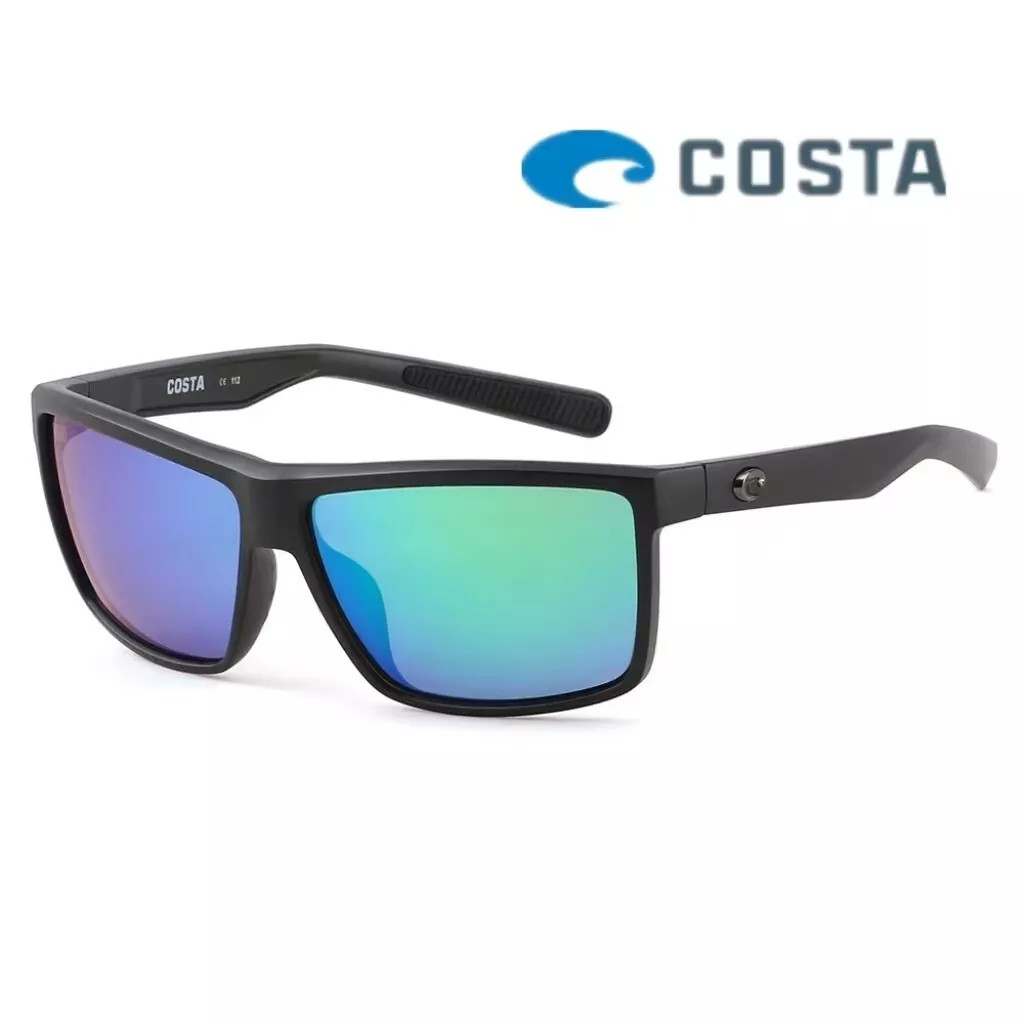Costa Del Mar Rinconcito Matte Black /Green Mirror Polarized Sunglasses 580p