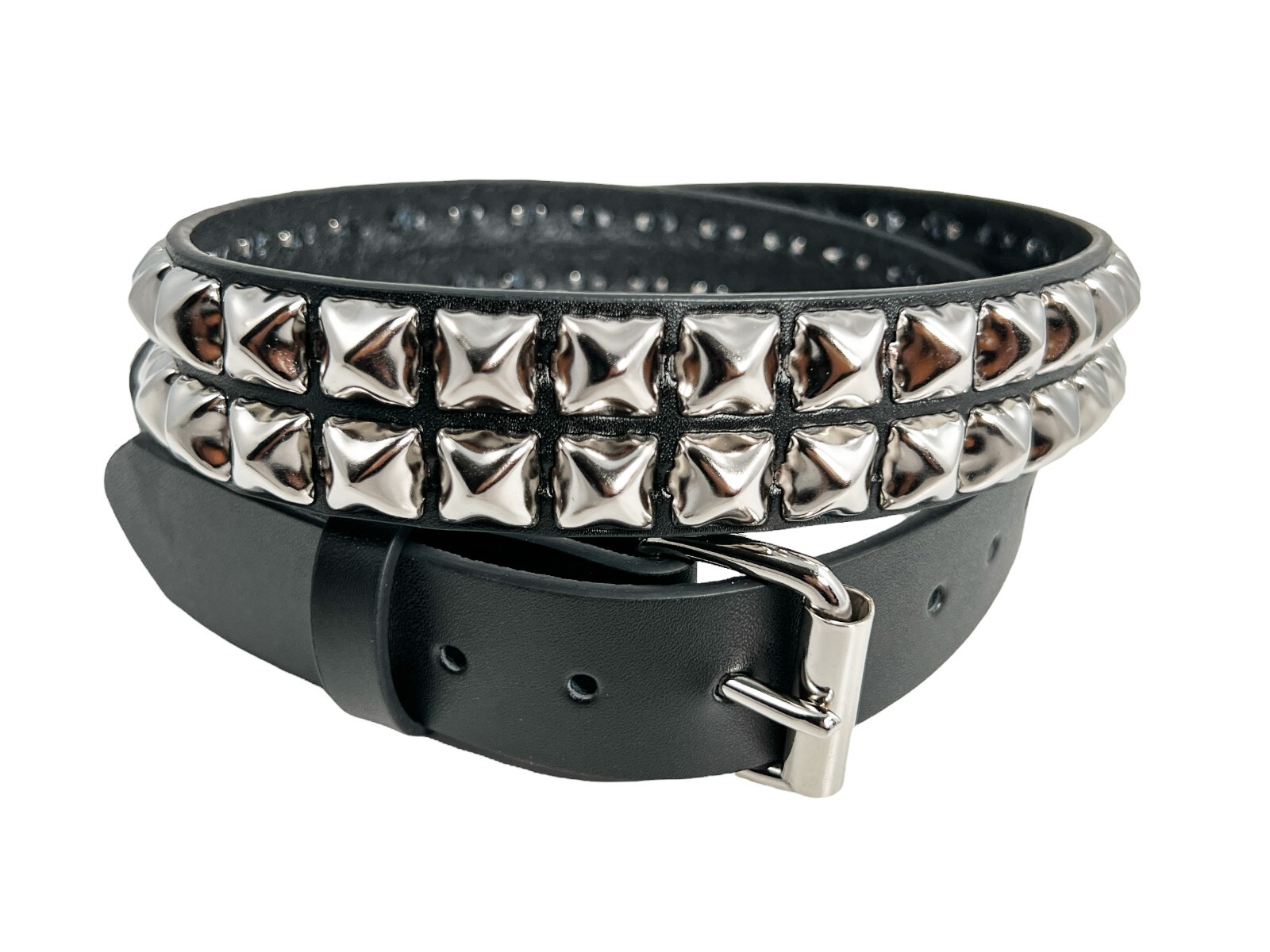 Funk Plus Two Row Pyramid Stud Belt High Quality Punk Goth Thrash Made In USA