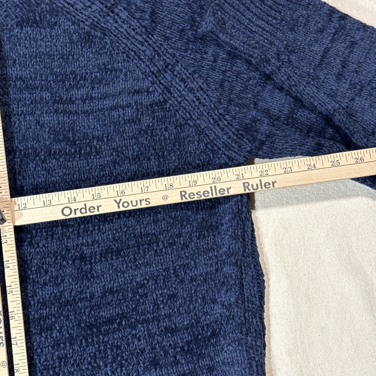 Todd Snyder Men’s Navy Blue Channel Cotton Cashmere Crewneck Sz Medium NWOT