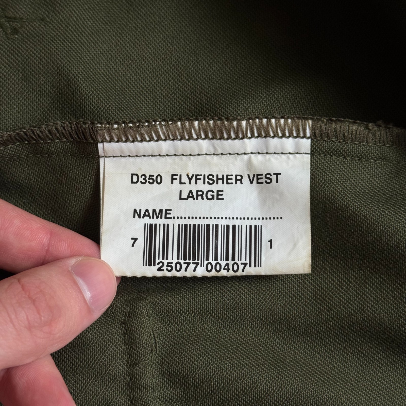 Barbour Classic Vest Colour Khaki Vintage Size L-XL