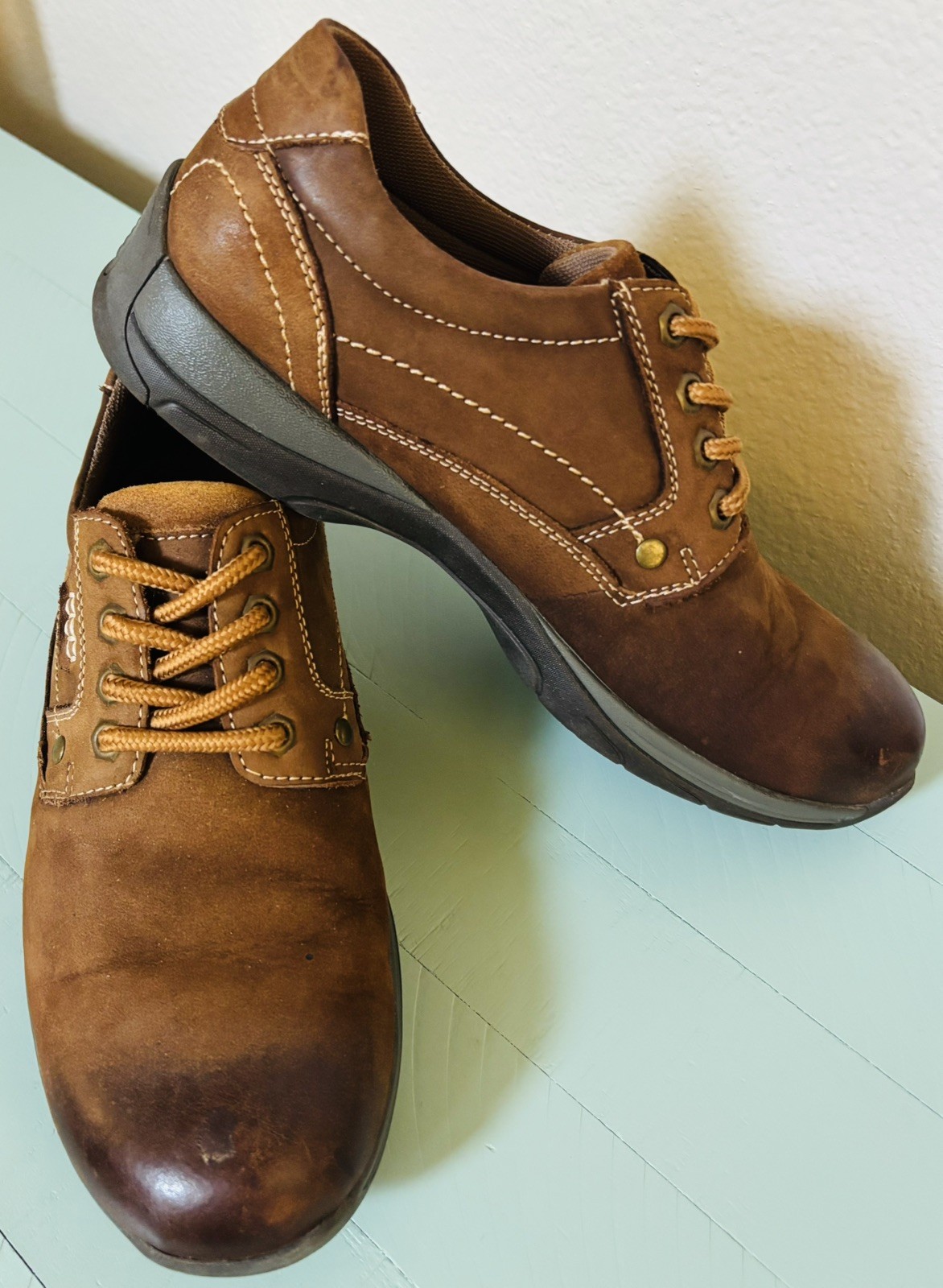 Bruno Marc Shoes Men’s Size 8 Brown Lace-up Casual, Dress Casual