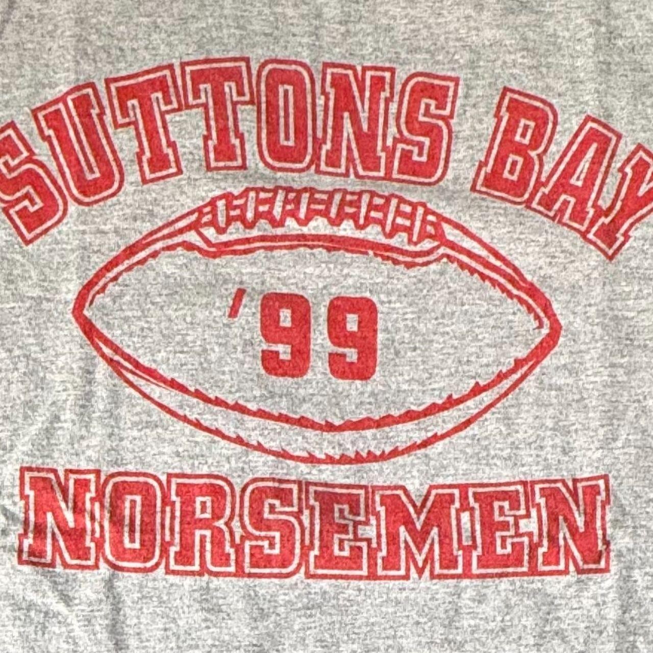 Vintage 1999 Suttons Bay Norsemen Football Tee