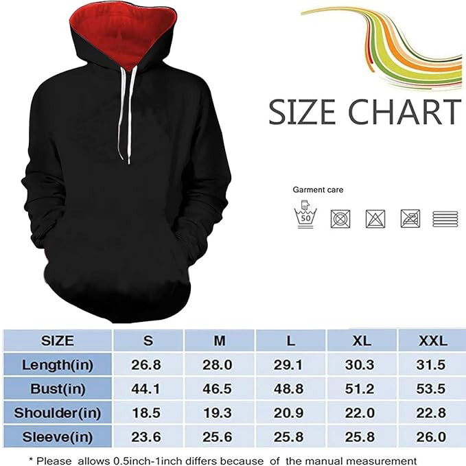 Anime Naruto Akatsuki Cloud Hoodie Sweatshirt Pull-Over Sweater Shirt w/Hood BLK