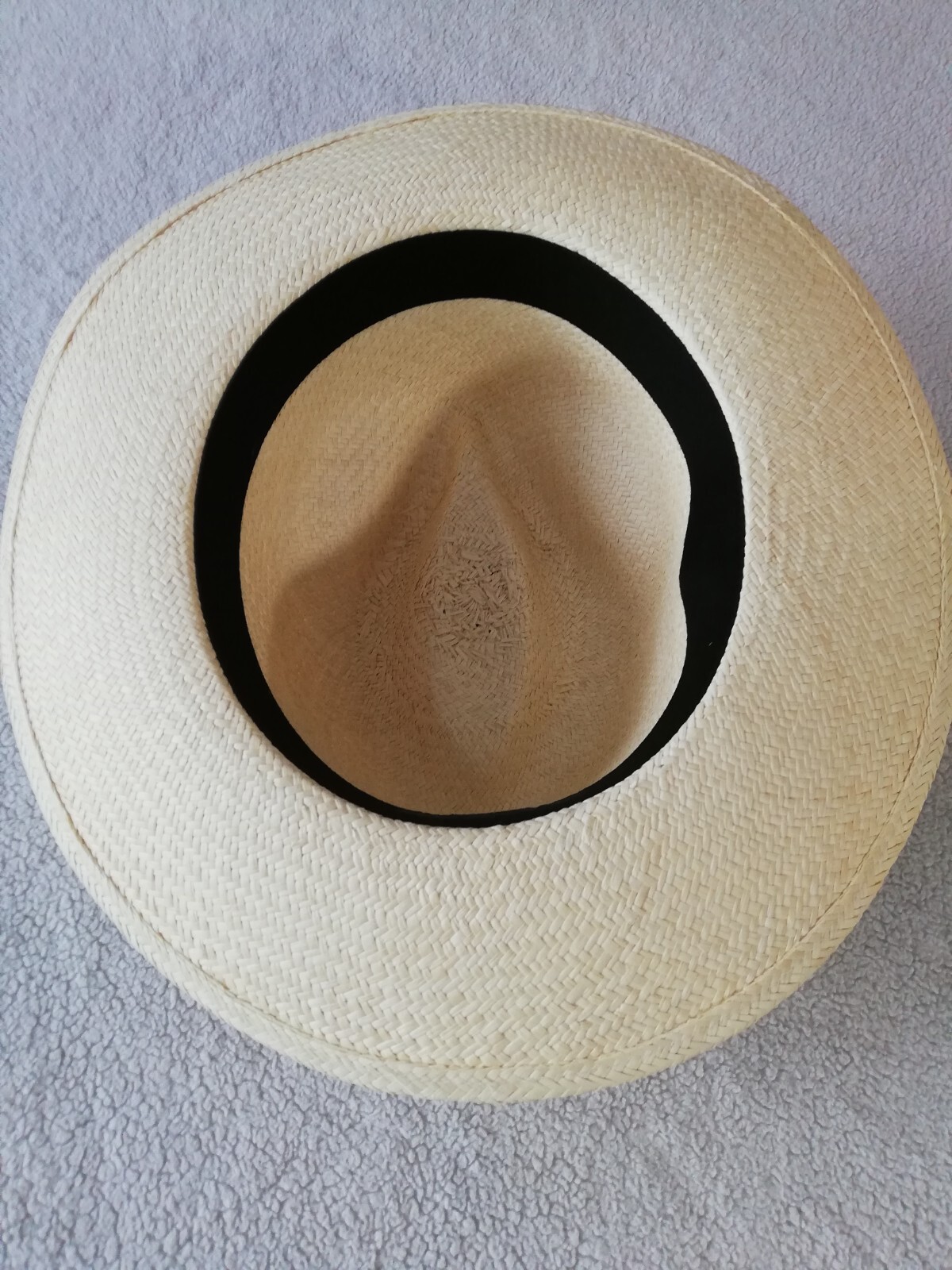GENUINE ECUADOR HAT “PANAMA HAT” 100% TOQUILLA STRAW MEDIUM 58Cm CLASSIC BEIGE