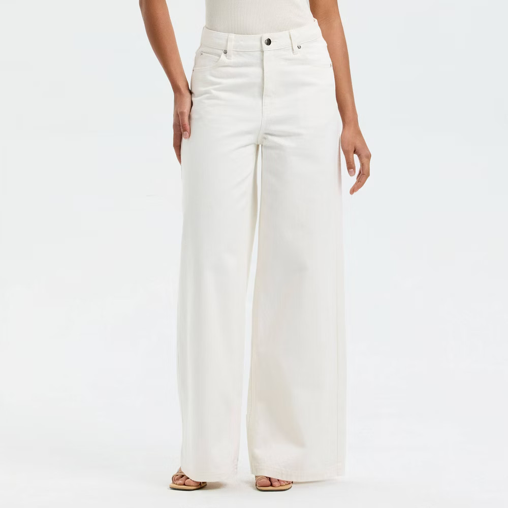 Women Wide Leg Denim Pants – A New Day