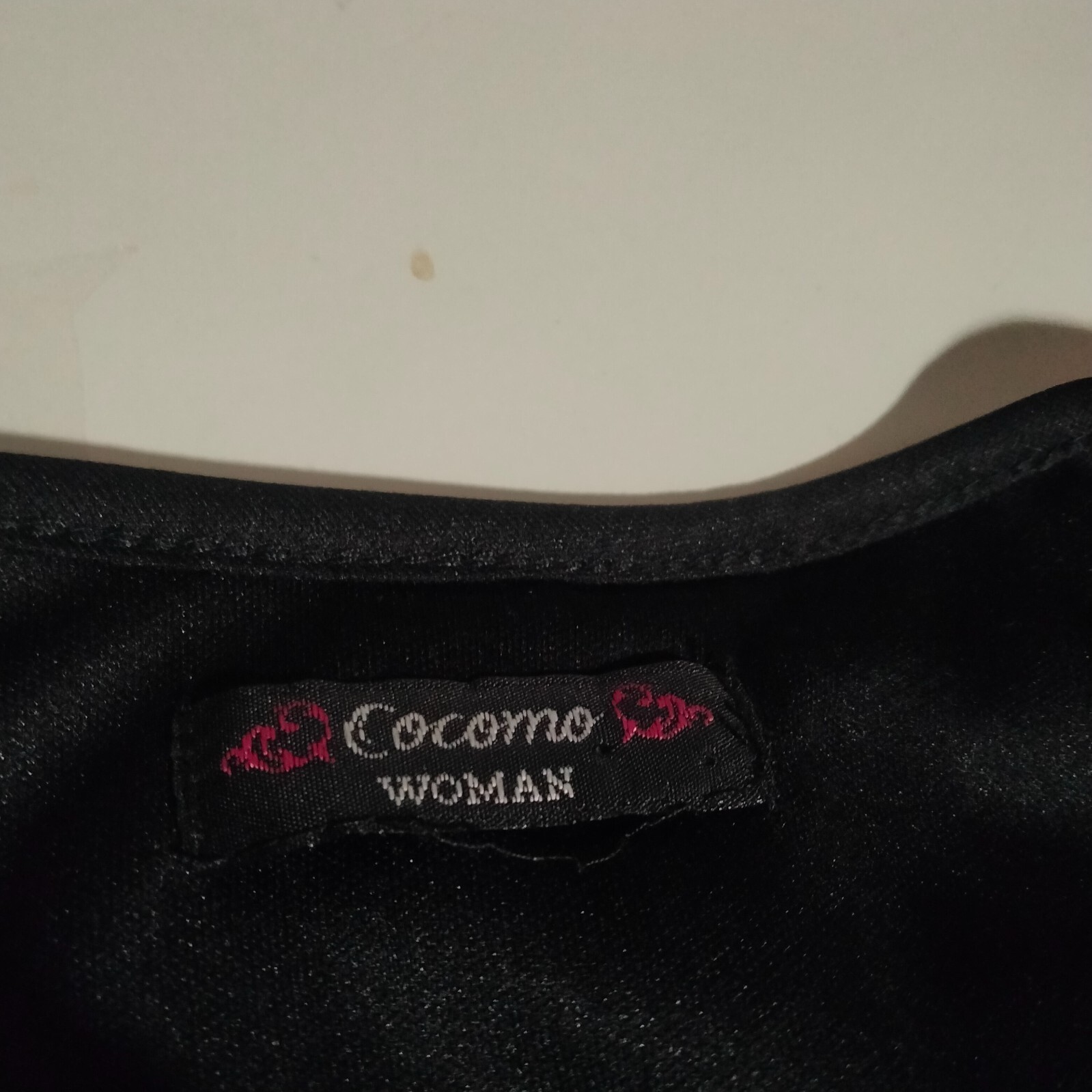 Cocomo Black embellished blouse with tank large 40 inches wide