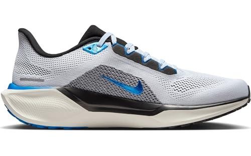 Nike Mens’ Air Zoom Pegasus 41 Running Shoes – White/Photo Blue/Black/Sail