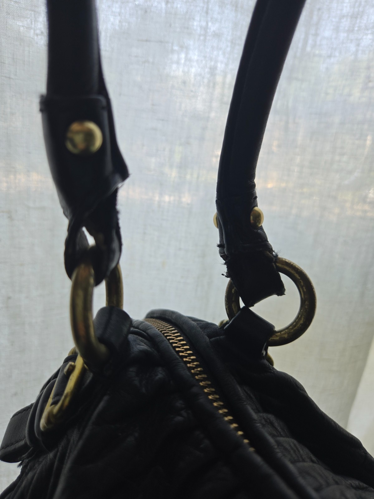 Authentic Coach Madison Gathered Leather Sophia Satchel (Style No. 15947)
