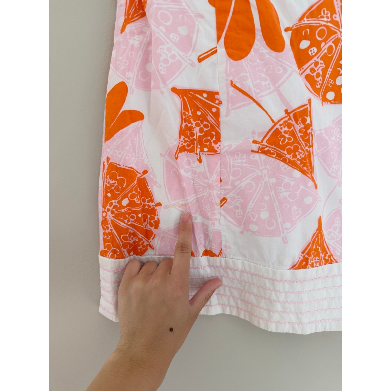 LILLY PULITZER “Bowen” Lilly’s Pink and Orange Print Dress Size Women’s 0