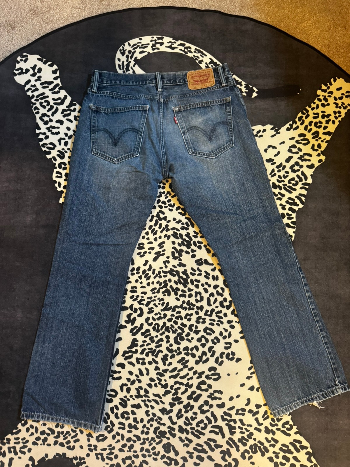 Levis 527 low bootcut mens jeans 33×30 y2k vintage flare