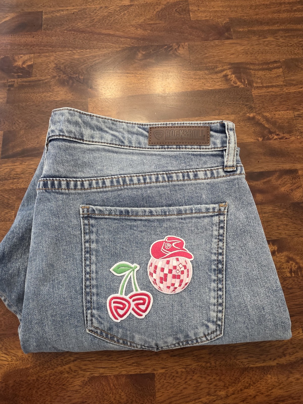 Rock and Roll Denim Womens 36×27 High Rise Straight Cropped Jeans