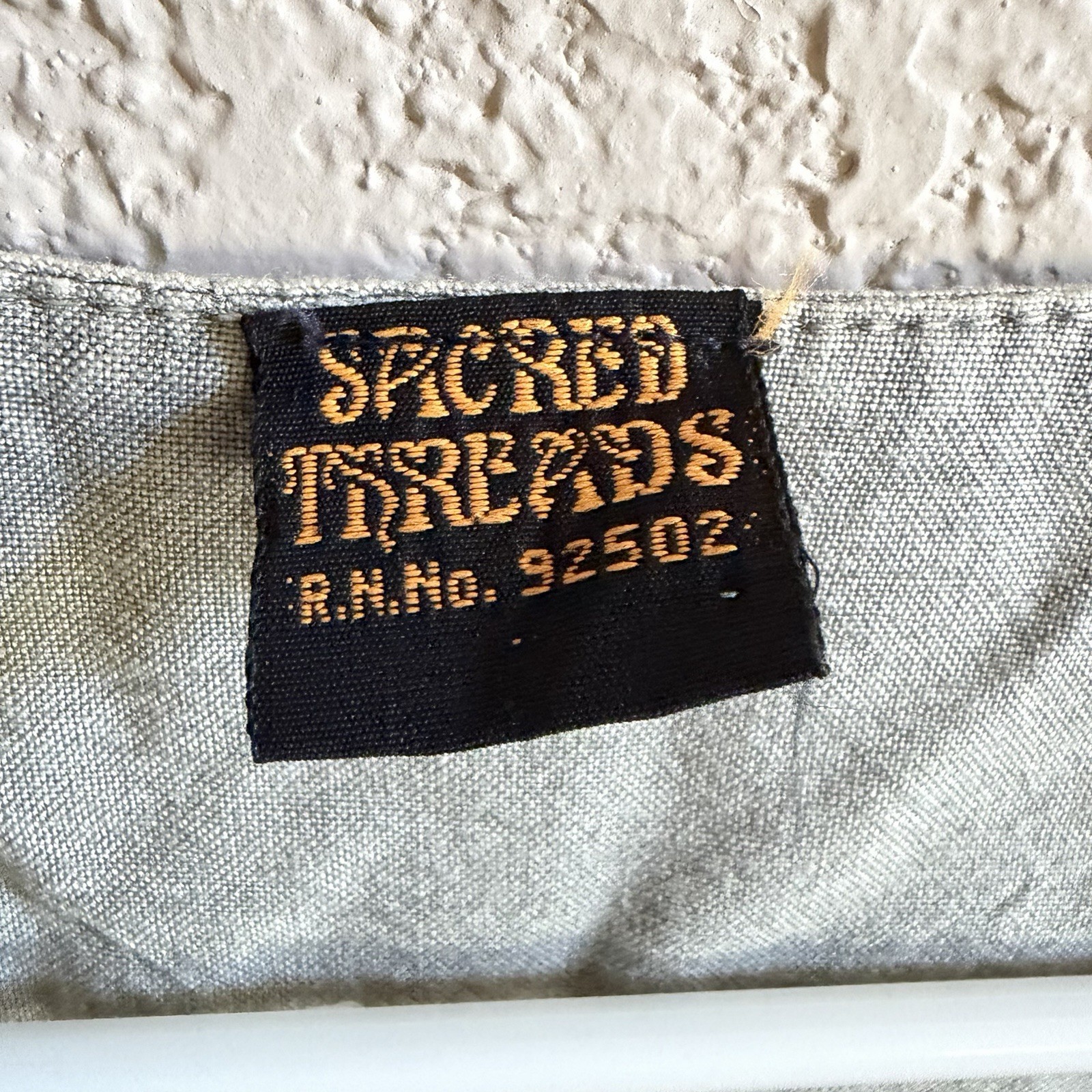 Sacred Threads Grey Floral Embroidered Vest Button Up One Size Boho Ren Faire