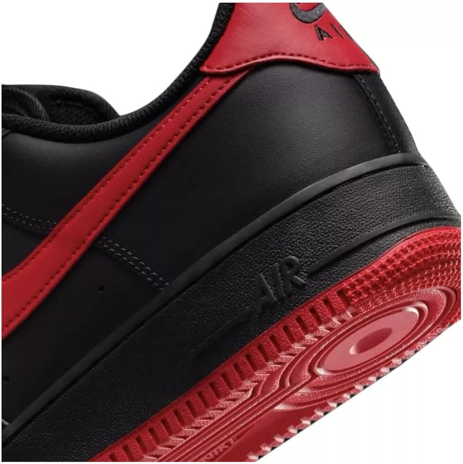 Nike Air Force 1 – Black/University Red/Black – 08.0