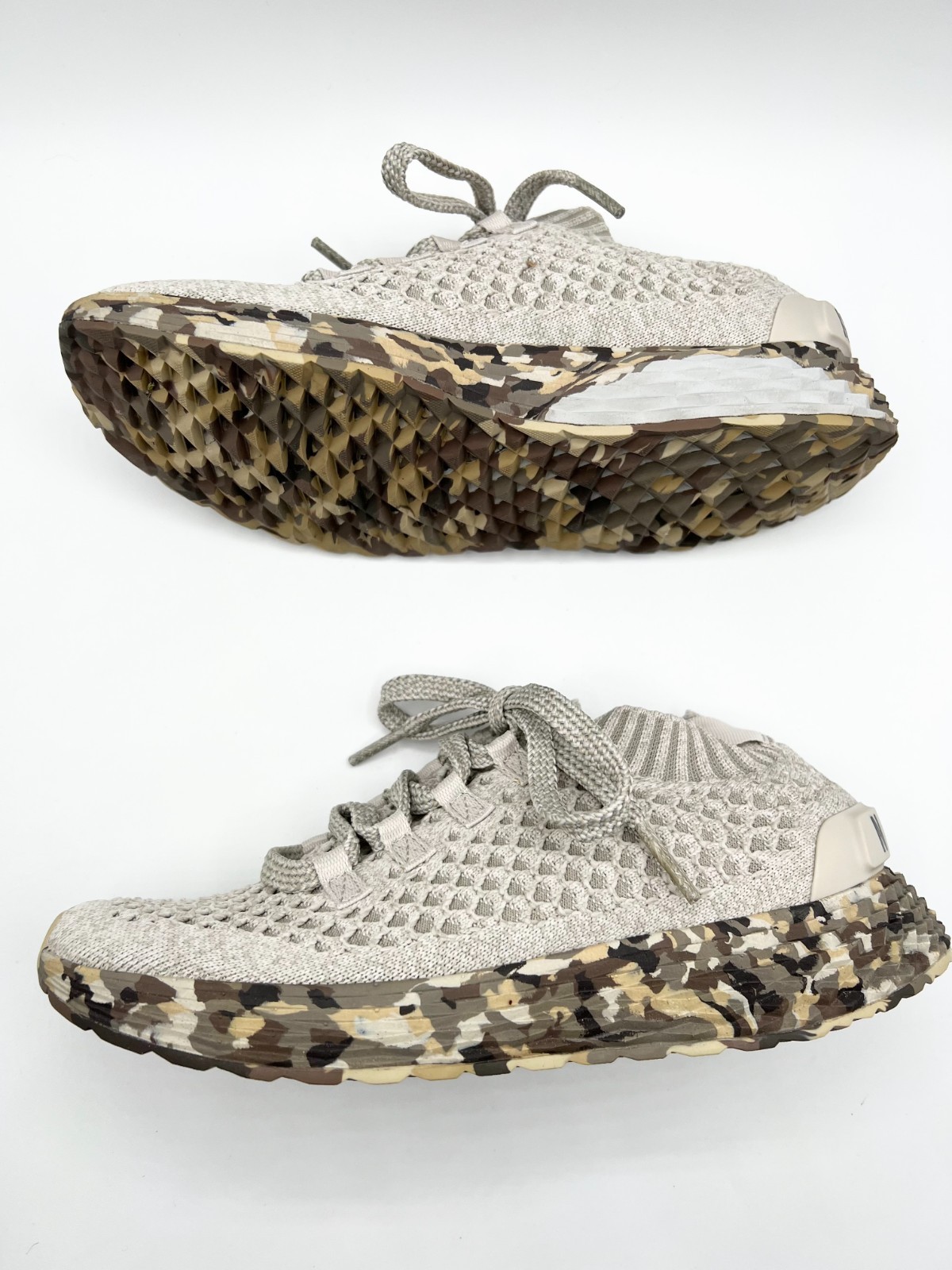 NoBull Allday Knit Sneakers /Trainers in Beige Camo UNISEX US Size M6 / W 7.5