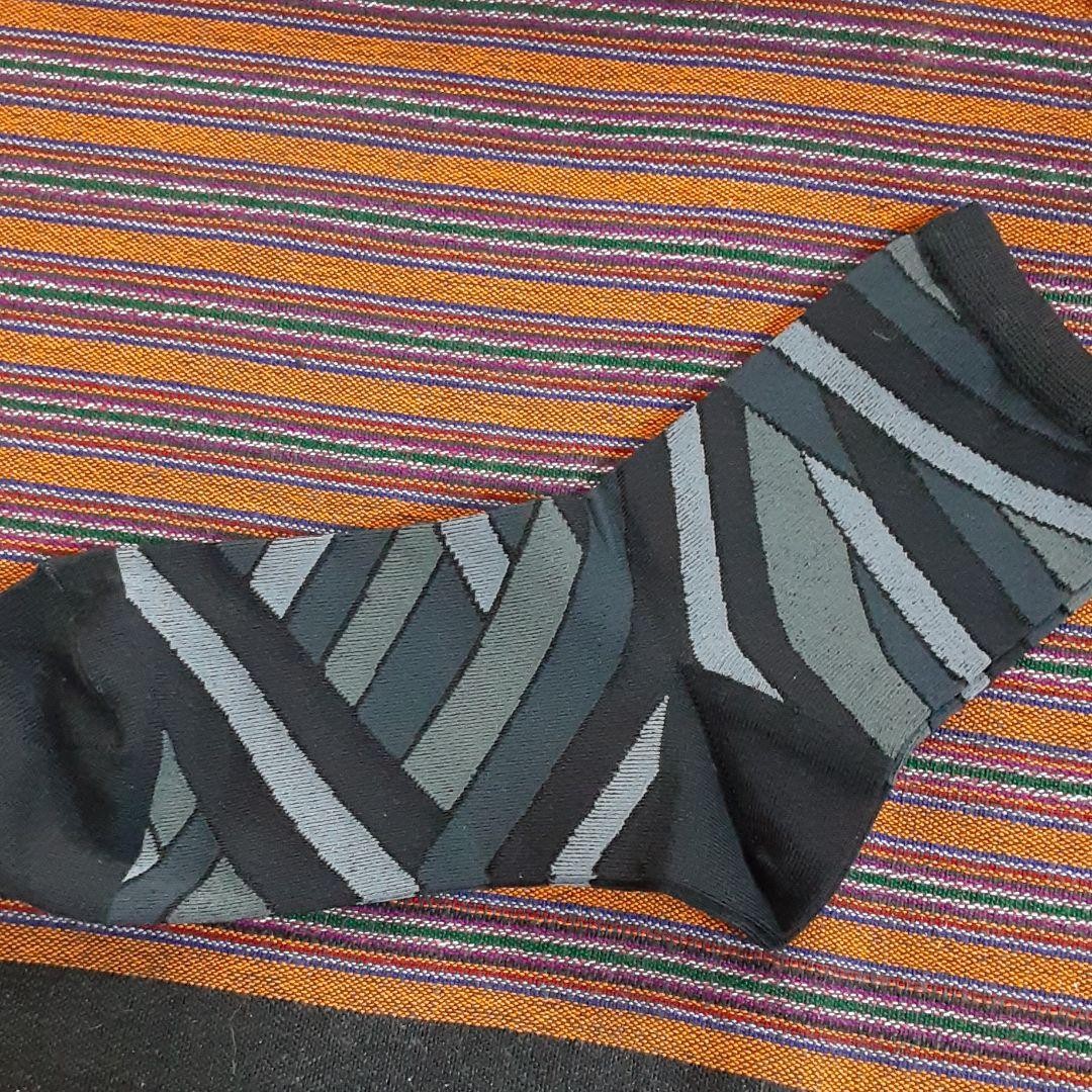 M&KYOKO Monochrome Socks 22-24cm Nylon Cotton Blend