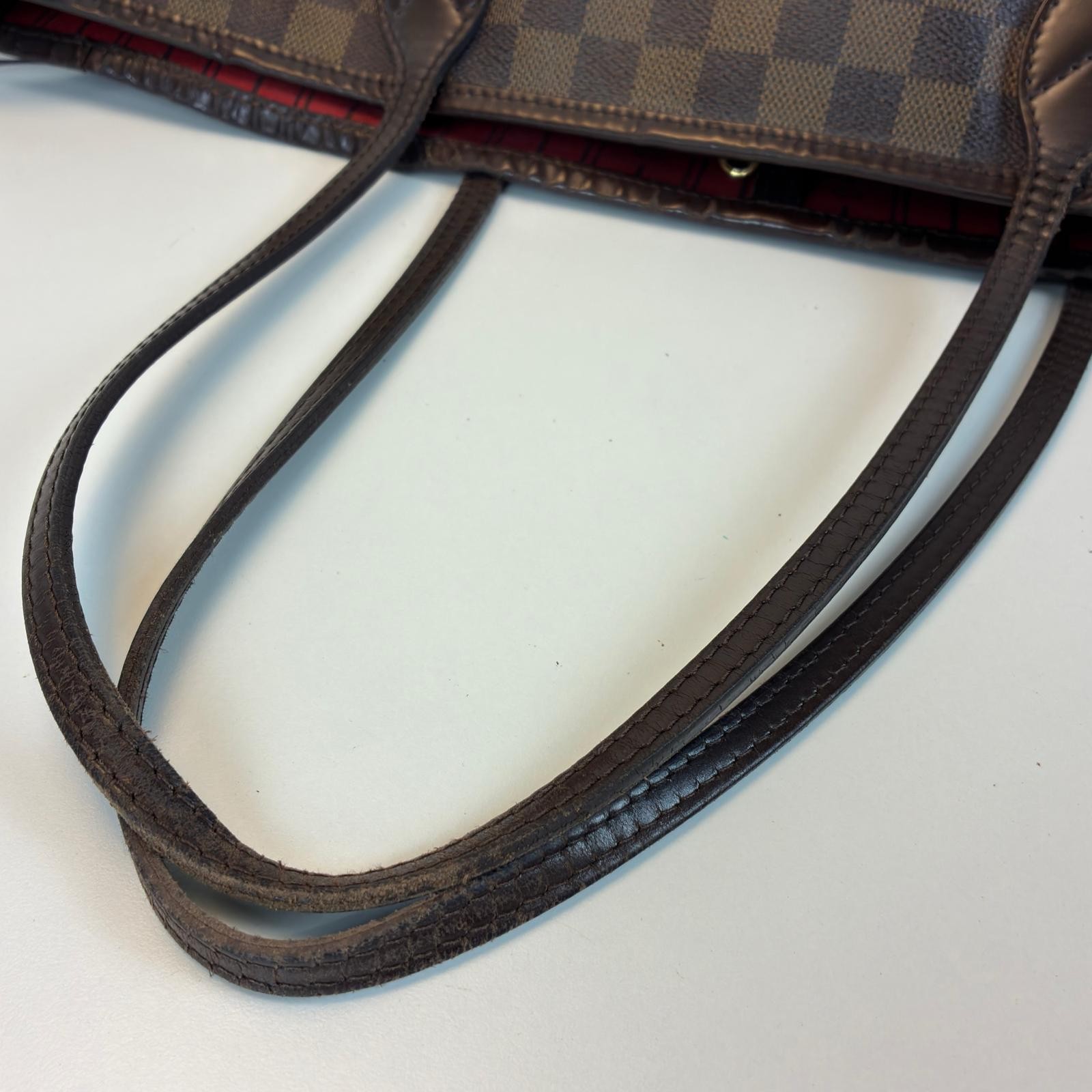 LOUIS VUITTON Neverfull MM Tote Bag N51105 Damier canvas Brown