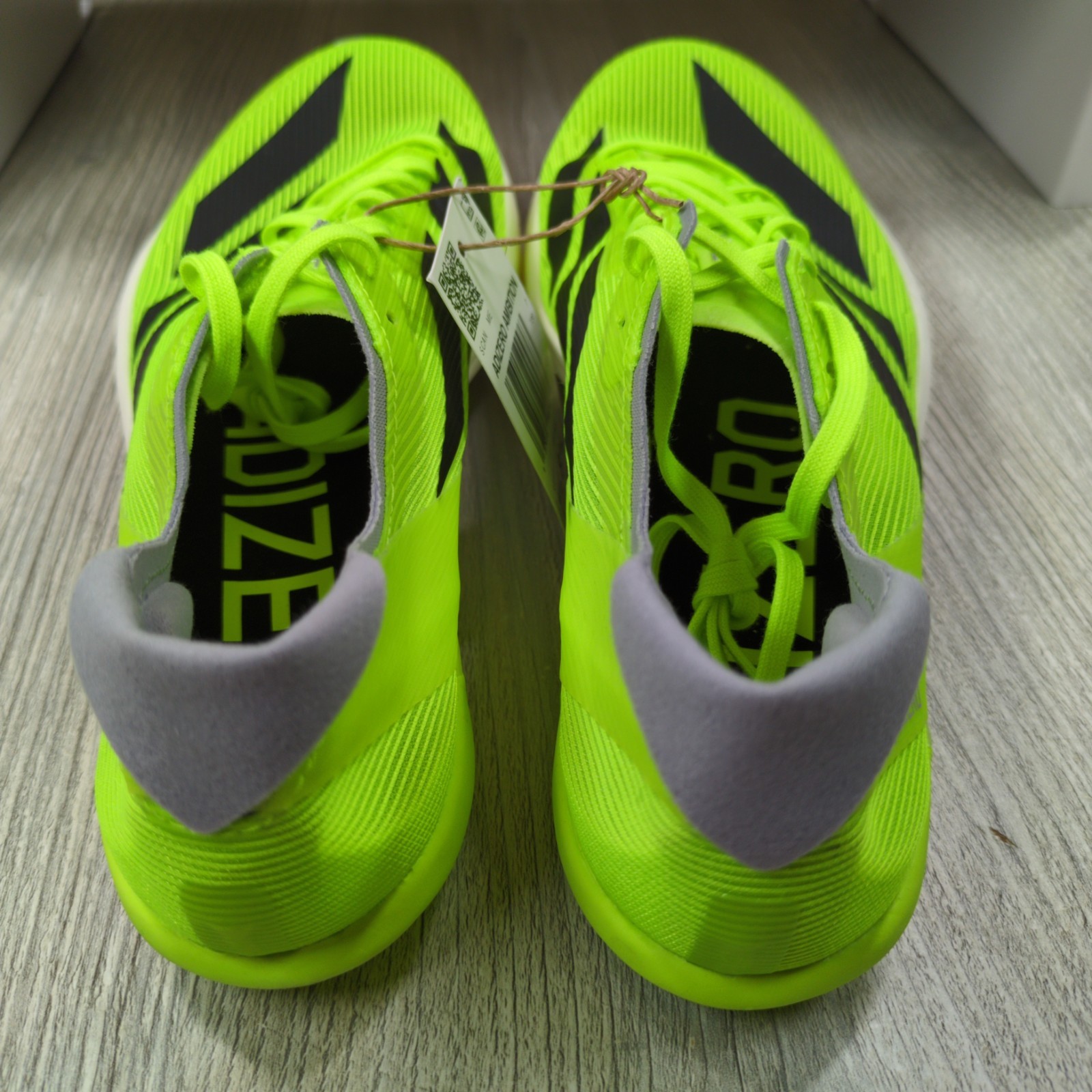 Adidas Adizero Ambition Track Spikes Lucid Green Mens Size 7.5 New IH5798
