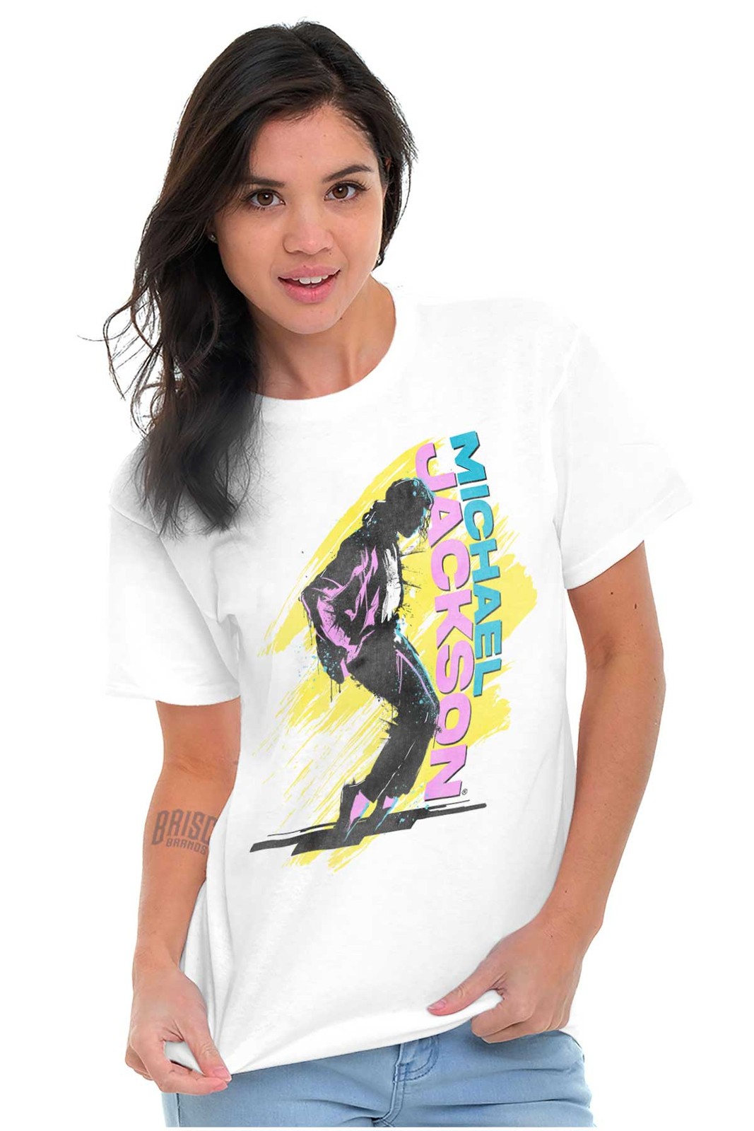 Michael Jackson King of Pop Toe Stand Dance Womens or Mens Crewneck T Shirt Tee