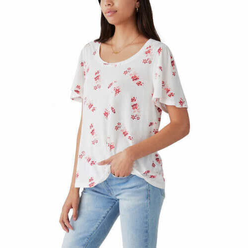 Lucky Brand Ladies’ Flutter Sleeve Top