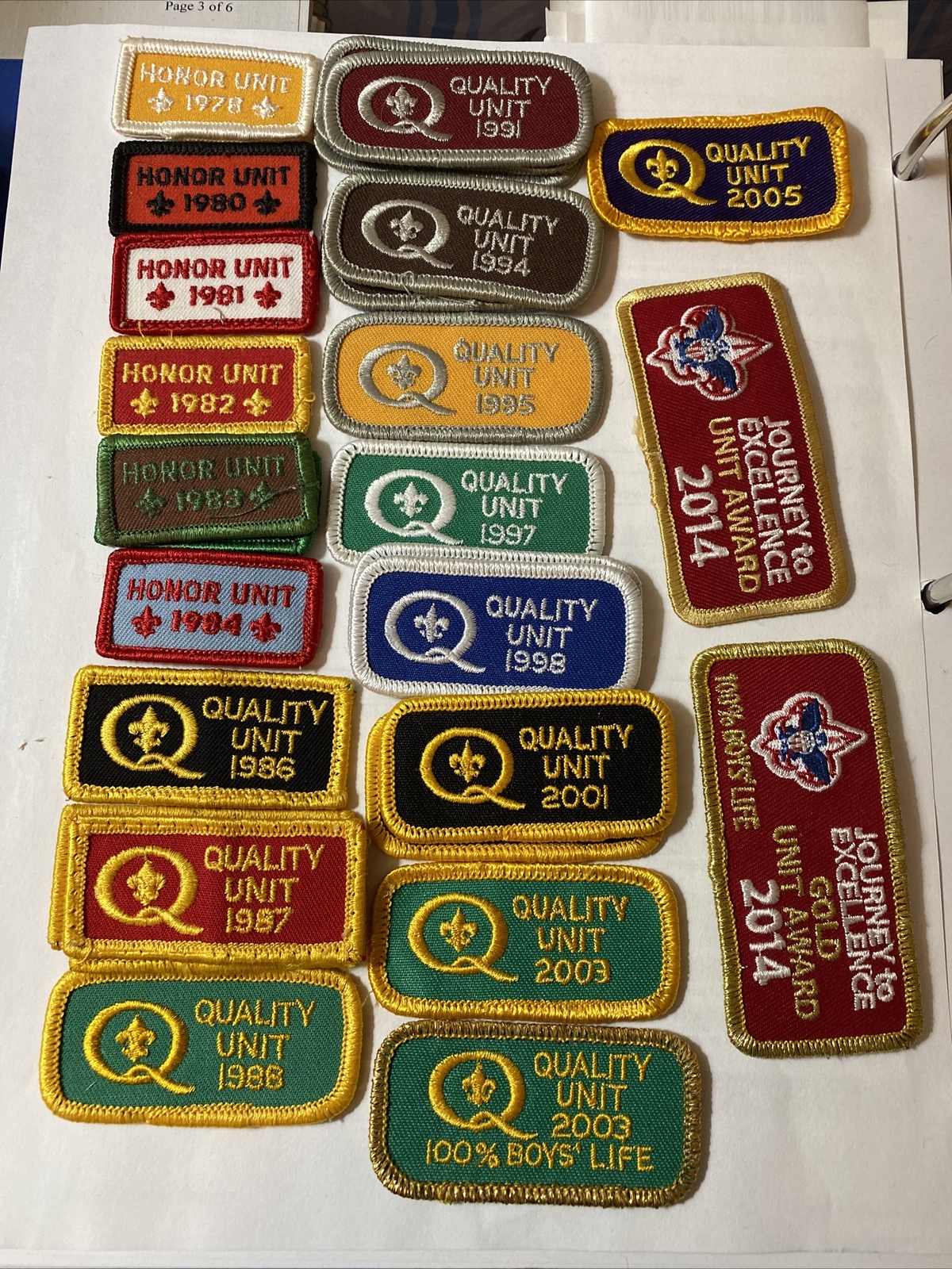 Boy Scout Honor Quality Unit Patches Your Choice of Number Quantity