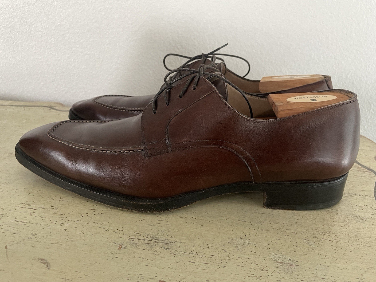 TO BOOT NEW YORK Hand Made in Italy Brown Derby in Italian Calf Size 12 1/2