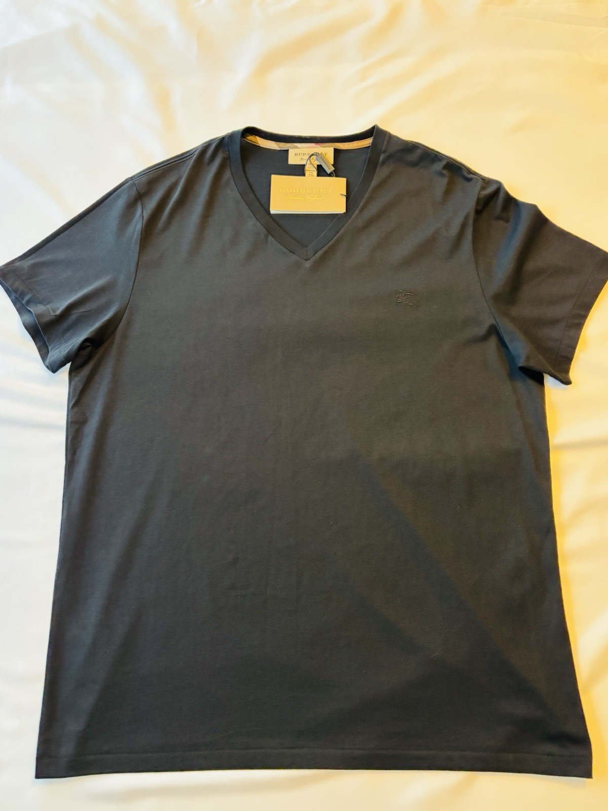 Burberry – Men’s Black V-Neck Short Sleeve Tee