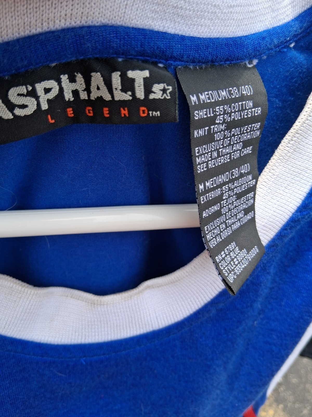 Asphalt Legend Men’s M Basketball Jersey Tank #27 Blue/White/Red Colorblock XL