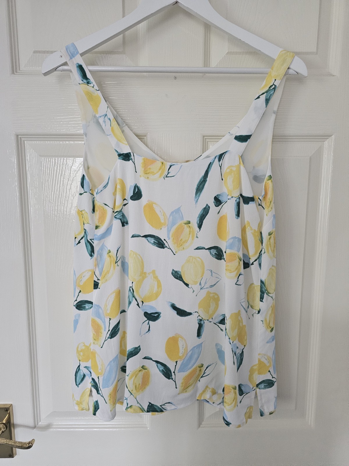 Joules Kyra Top Size 10 Lemon Tree Pattern Lined New With Tags Rrp £29.95