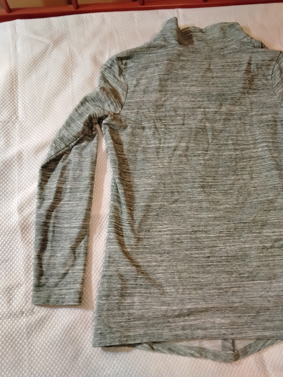 DANSKIN Cotton Poly spandex Blend Warm Workout Sweatshirt Long Sleeve Sz L