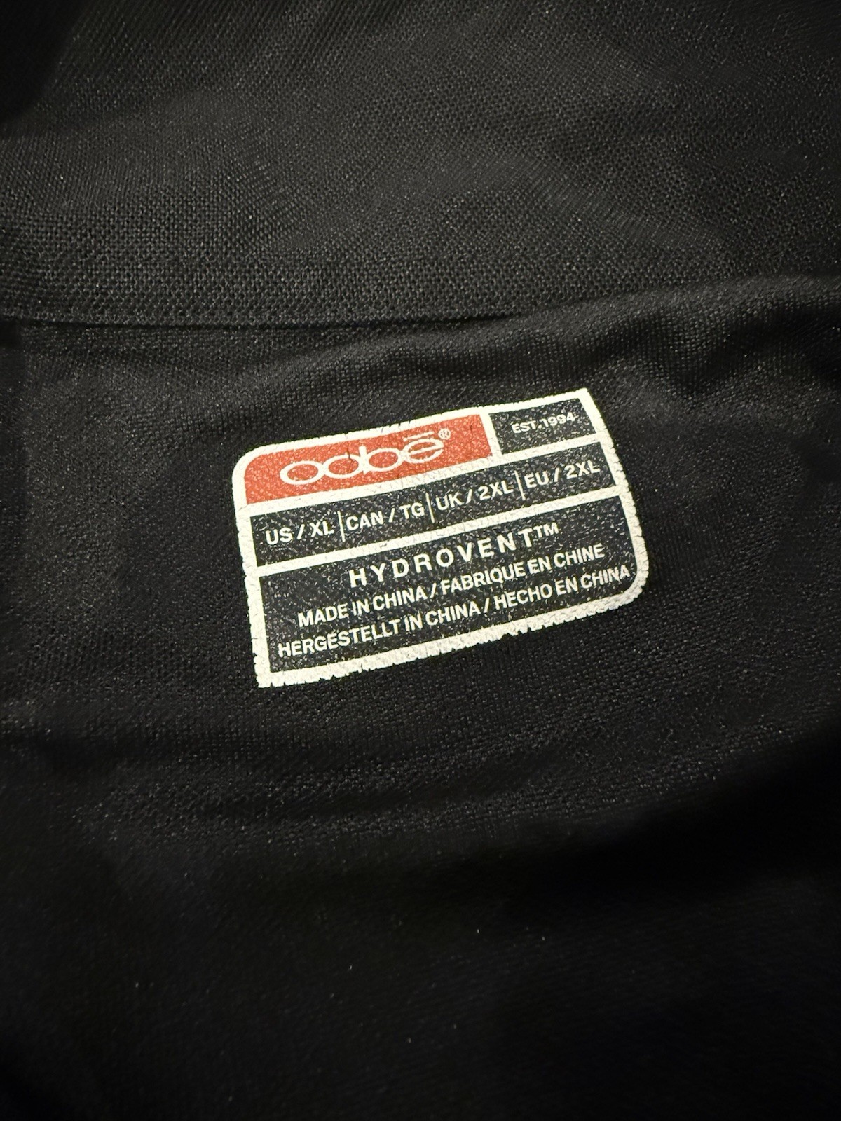 Oobe Hydrovent Men’s XL Black Solid Short Sleeve Polo Embroidered Logo