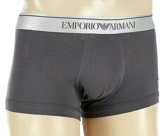 EMPORIO ARMANI LOGO BAND TRUNK Boxer Shorts Cotton Blend New