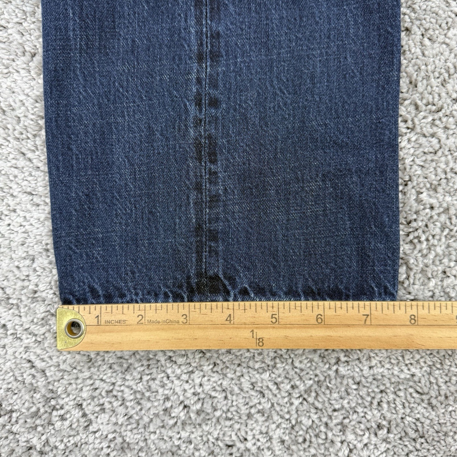 J Crew The Sutton Selvedge Jeans Mens Size Tag-36×32/Fits-36×30 Red Line Tapered