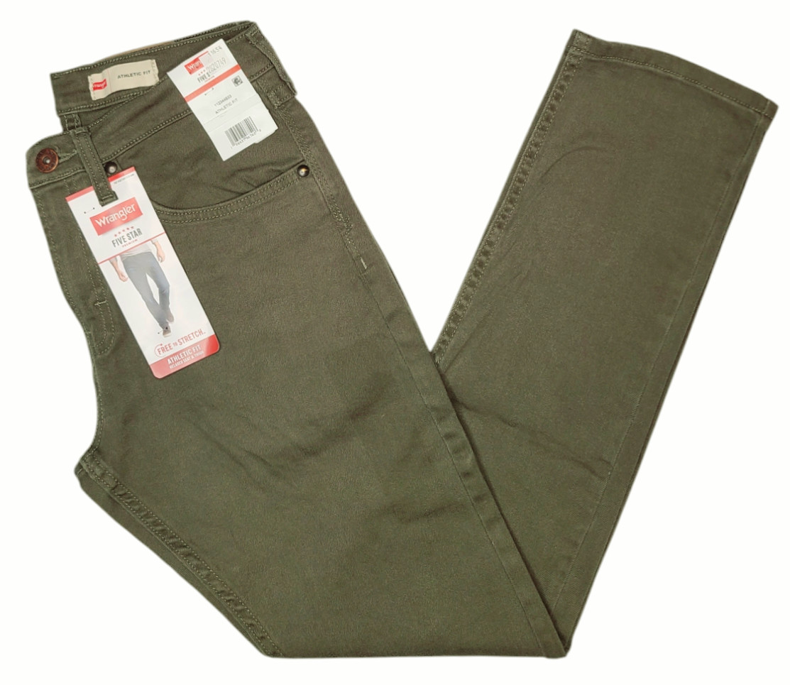 Wrangler #11654 NEW Men’s Athletic Fit Stretch Jeans